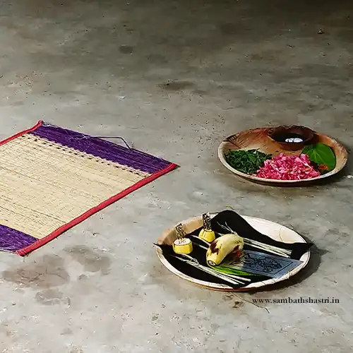 Offerings prepared for the ritual